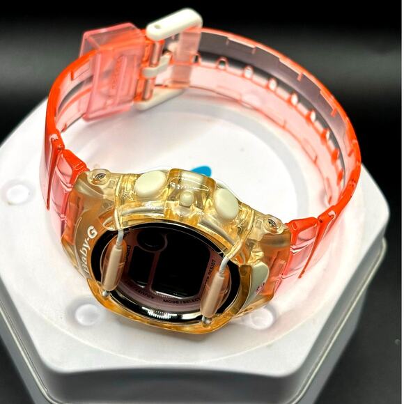 Casio Baby-G BG169R-4 Pink Clear Digital Shock Resistant 200M Women’s Watch
